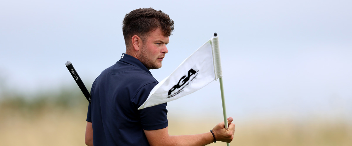 Lewis Scott flies PGA flag Down Under