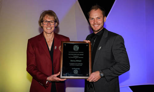 Willett receives PGA Recognition Award