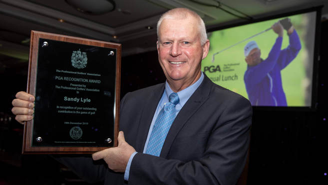 PGA Recognition Award for Sandy Lyle