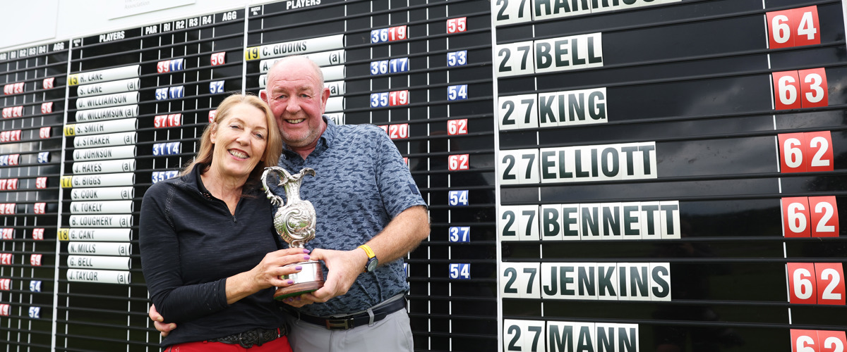 Home advantage counts for PGA Super 60’s Championship winners Harrison and Hutchinson
