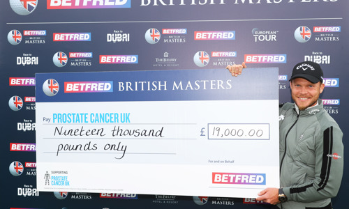 Willett raises £19,000 for Prostate Cancer UK
