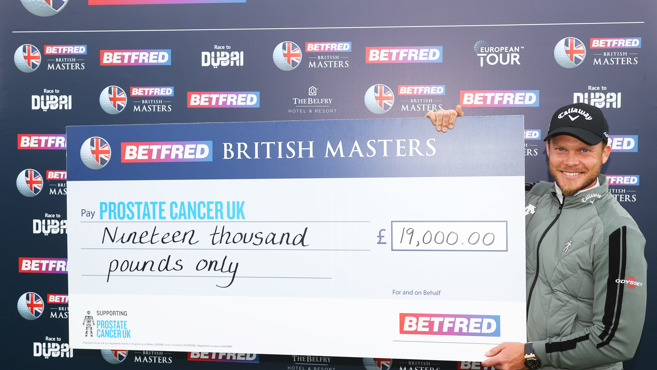 Willett raises £19,000 for Prostate Cancer UK