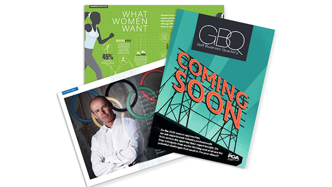 The PGA's new business quarterly magazine for golf recognised across the industry