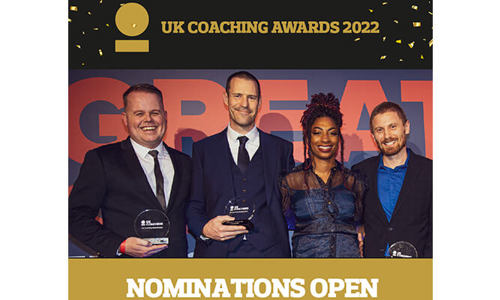 Nominations for the 25th UK Coaching Awards are now open