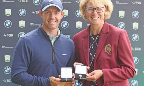 McIlroy presented with PGA’s Open Championship medals at Wentworth
