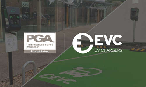 The PGA partners with electric vehicle charging experts EVC