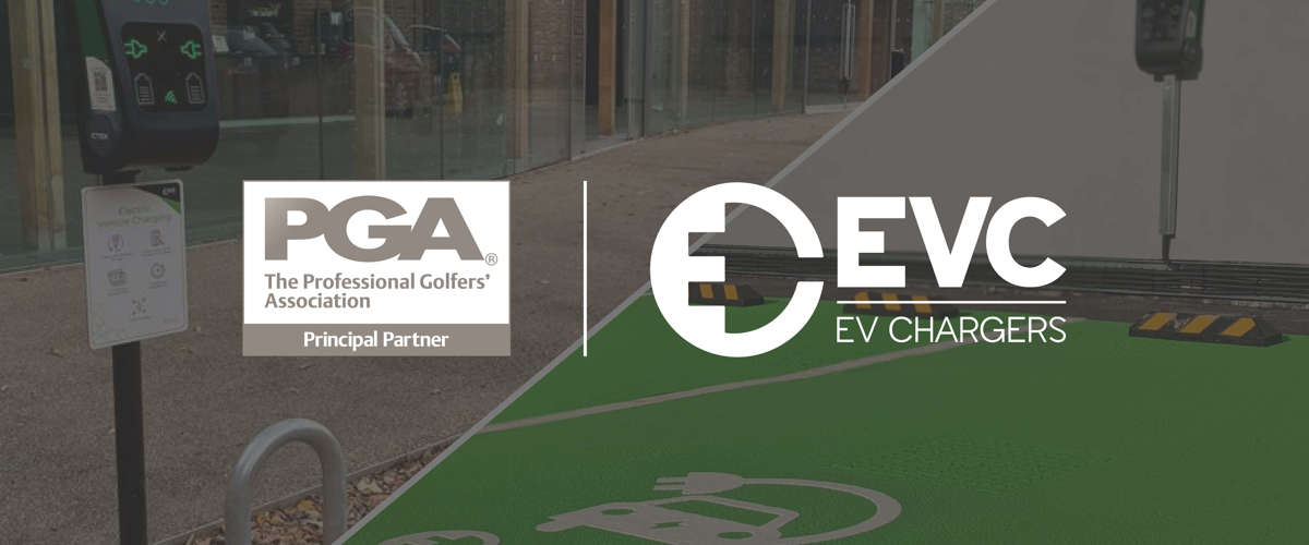 The PGA partners with electric vehicle charging experts EVC