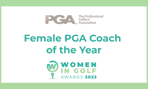 The PGA to sponsor coaching accolade at 2023 Women in Golf Awards