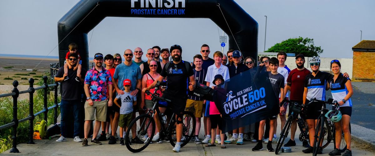 YouTube star Rick Shiels completes epic 500km cycle to raise £50k for Prostate Cancer UK