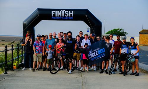 YouTube star Rick Shiels completes epic 500km cycle to raise £50k for Prostate Cancer UK