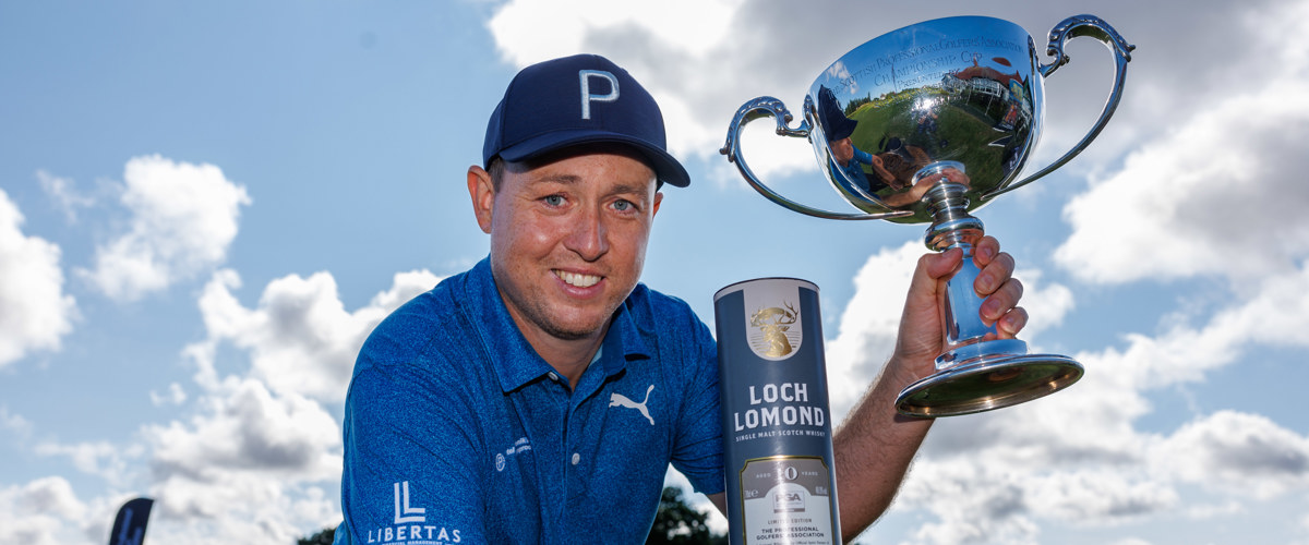Robertson toasts biggest win of career in Loch Lomond Whiskies Scottish PGA Championship